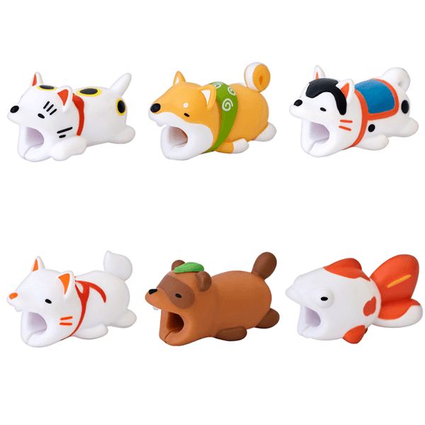 Shareculture 3 Pack Cable Protector Cable Bites Cute Animal Cable Bites USB Cable Protectors Data Line for iOS 4351561535 