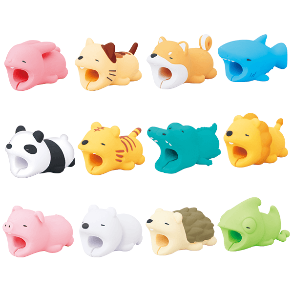 14€02 sur Bite 6pcs Pour Iphone cordon Câble animaux Accessoires